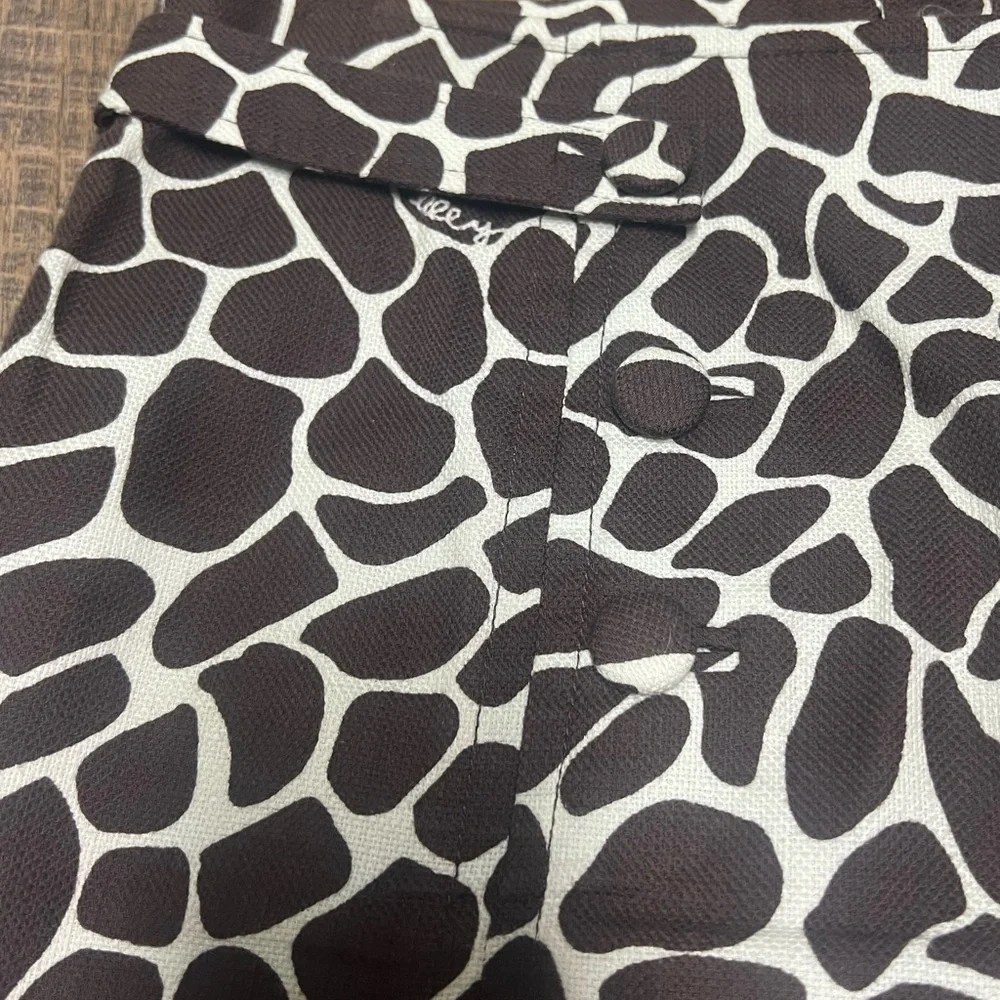 Lilly Pulitzer Brown Giraffe Print Skirt - Picture 3 of 5